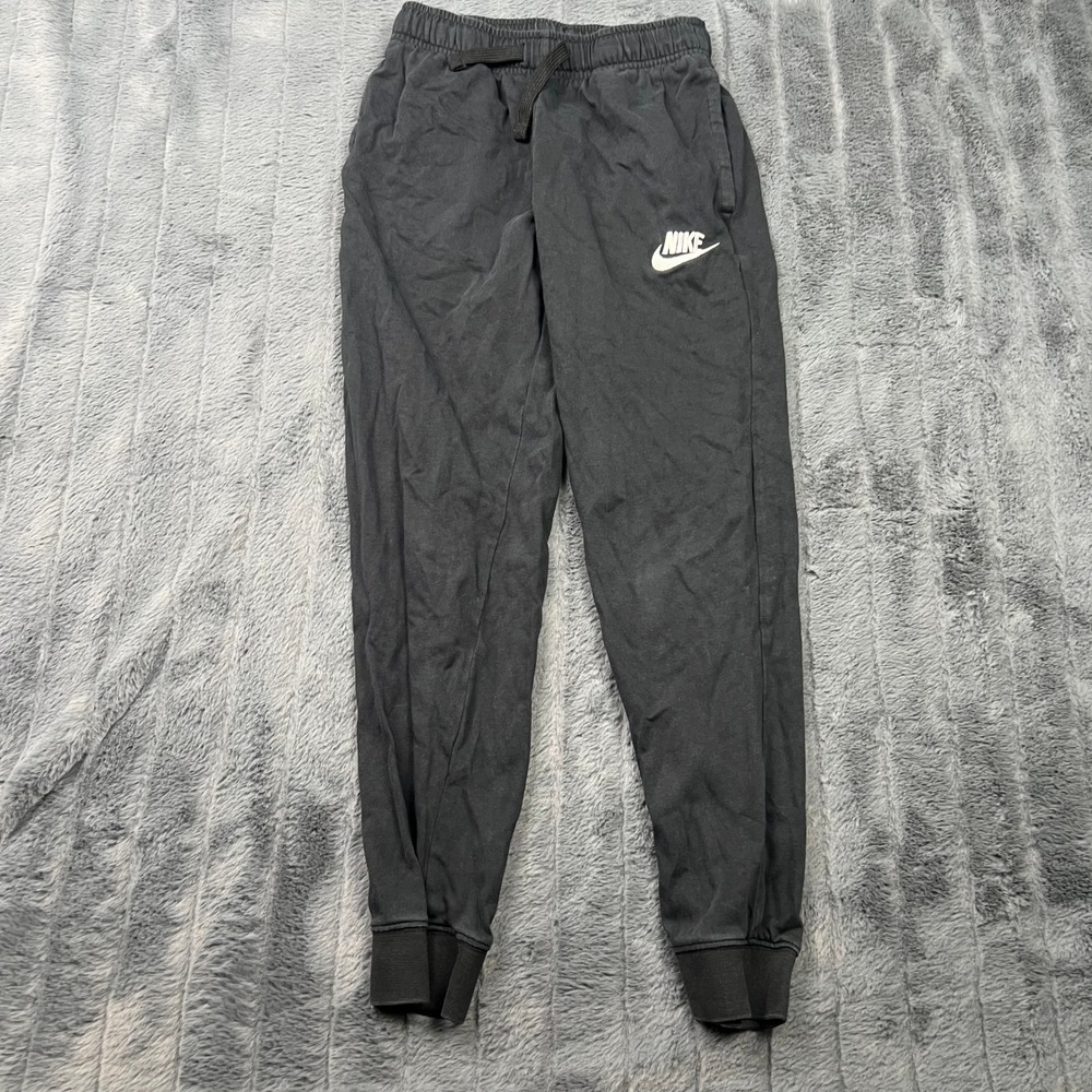 Nike Kids Sportswear Cotton Jersey Jogger Pants Black Size Medium 12294